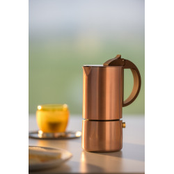 GNALI & ZANI Chicca Cafetiere Italienne A Induction 6 Tasses Or Rose